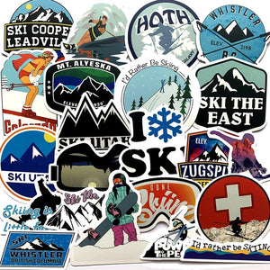 Snow Stickers Set of 5