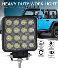 Load image into Gallery viewer, Square 48W LED Fog Lamp