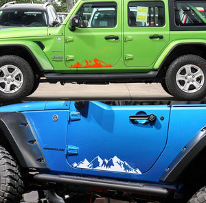 2Pcs Jeep Decal