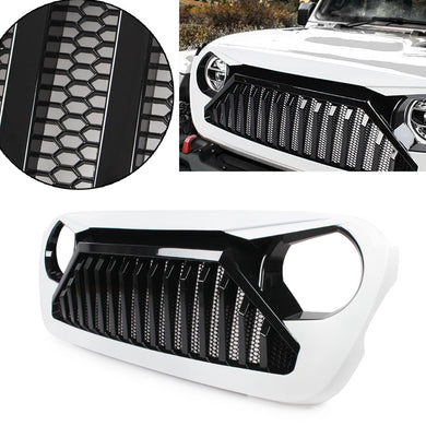 White Grill 2018 2019 Jeep Wrangler JL ABS