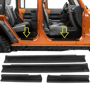 Jeep 4pcs Door Panels For Jeep Wrangler 2007-2020